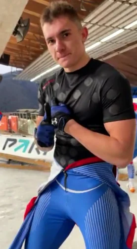 High-level bobsleigh athlete wearing Neurodots