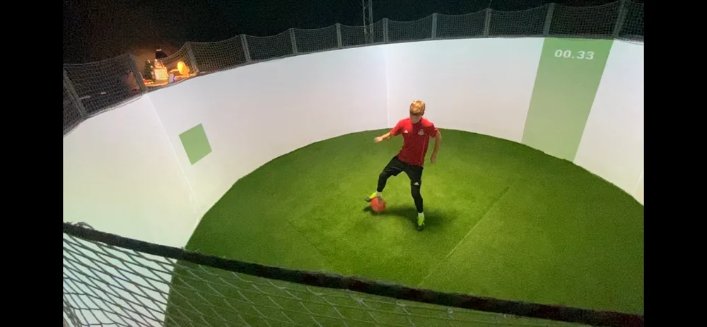 Youth football player testing in SmartArena360