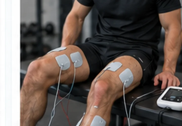 Muscle electrical stimulation after training