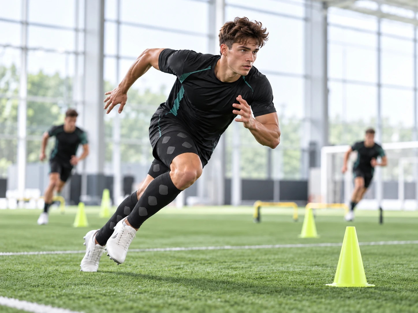 Football player returning to the next training load