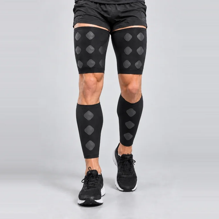 Neurodots gear: calf sleeves and thigh bands